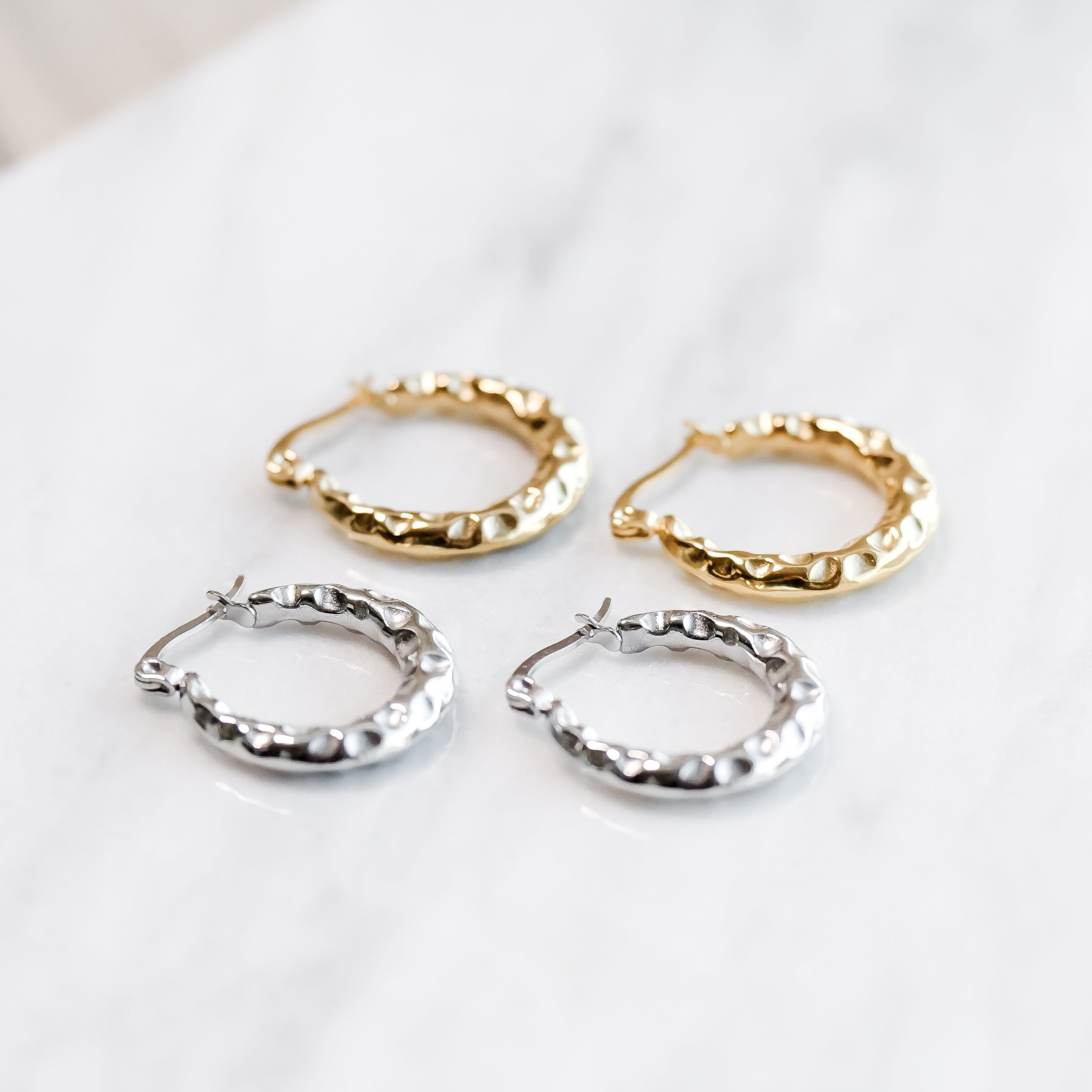 SIX Classy Flóð Eyrnalokkar Hoops