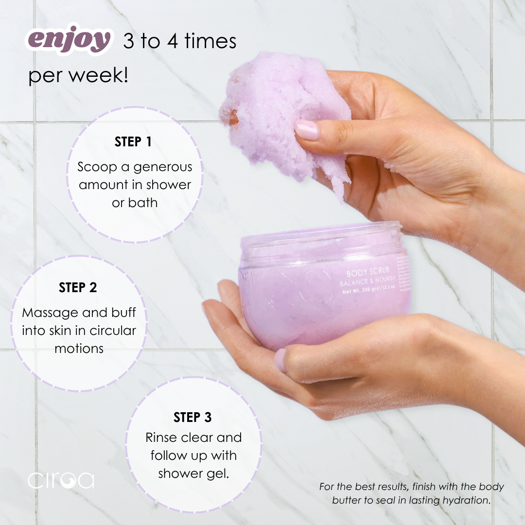 Ciroa Beauty | Líkamsskrúbbur | Bláber og manuka hunang