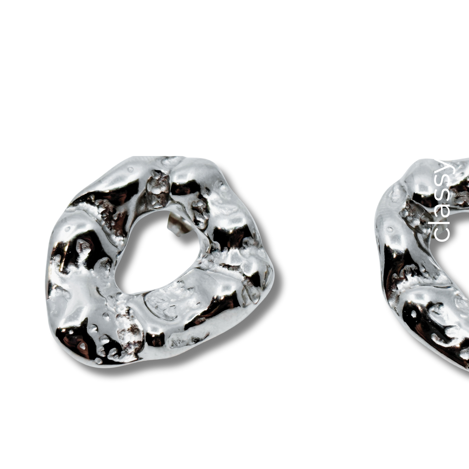 SIX Classy Flóð Eyrnalokkar litlir hoops