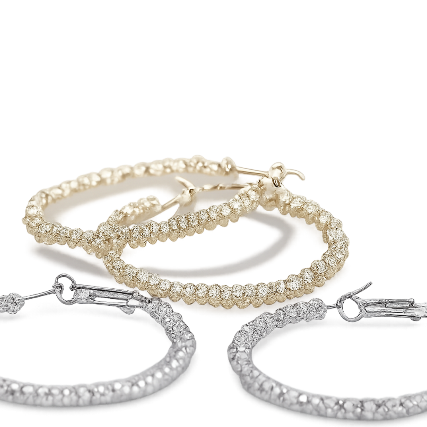 SIX Classy Hraun hoops Eyrnalokkar