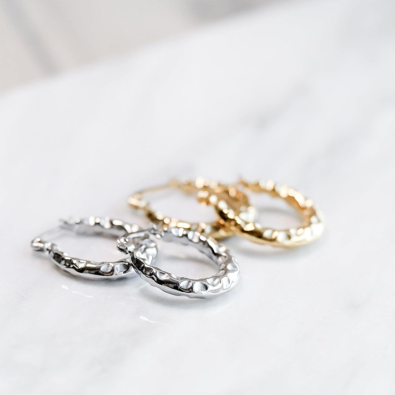 Flóð Eyrnalokkar Hoops