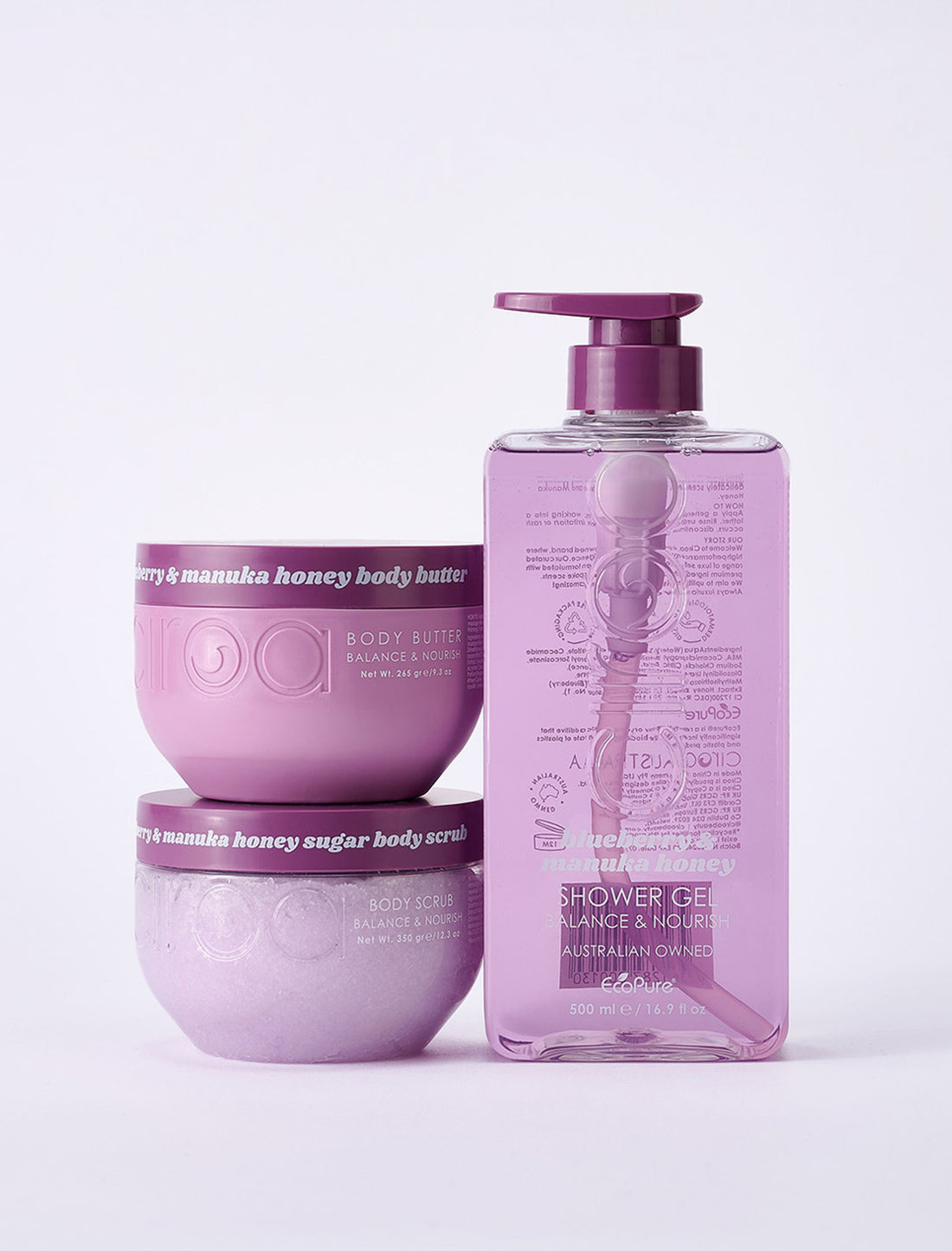 Ciroa Beauty | Líkamsskrúbbur | Bláber og manuka hunang