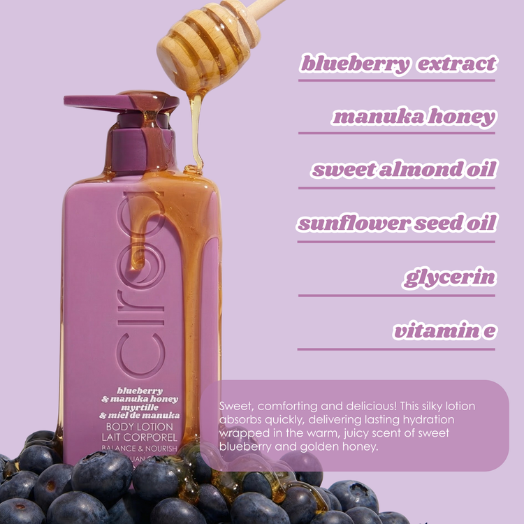 Ciroa Beauty | Bodylotion | Bláber og manuka hunang