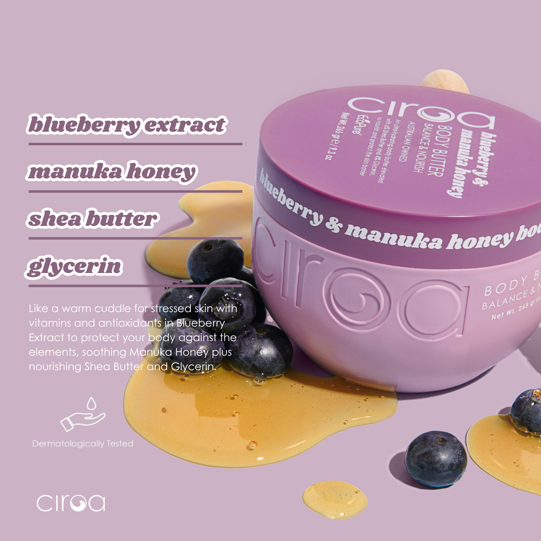 Ciroa Beauty | Body butter | Bláber og manuka hunang