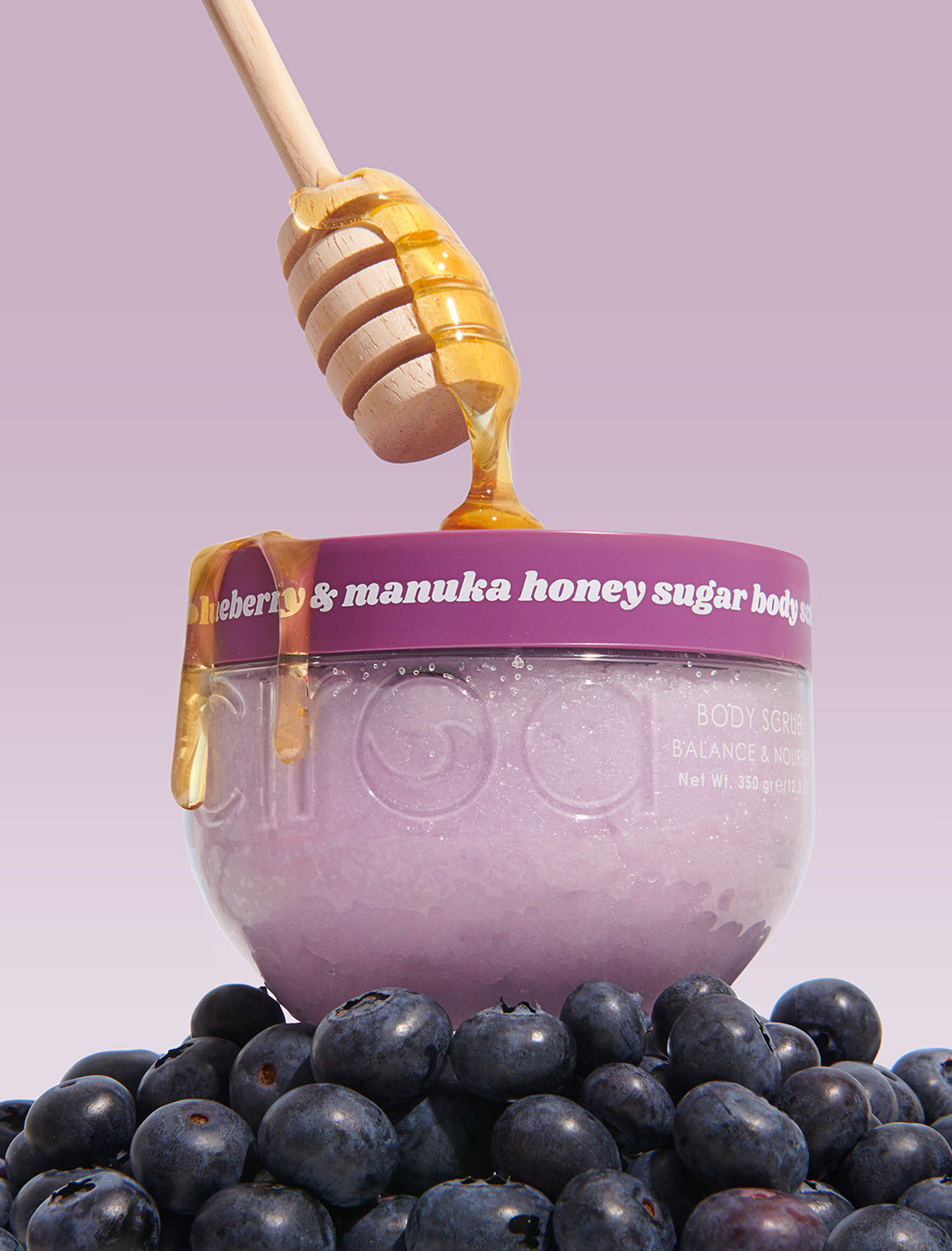 Ciroa Beauty | Líkamsskrúbbur | Bláber og manuka hunang