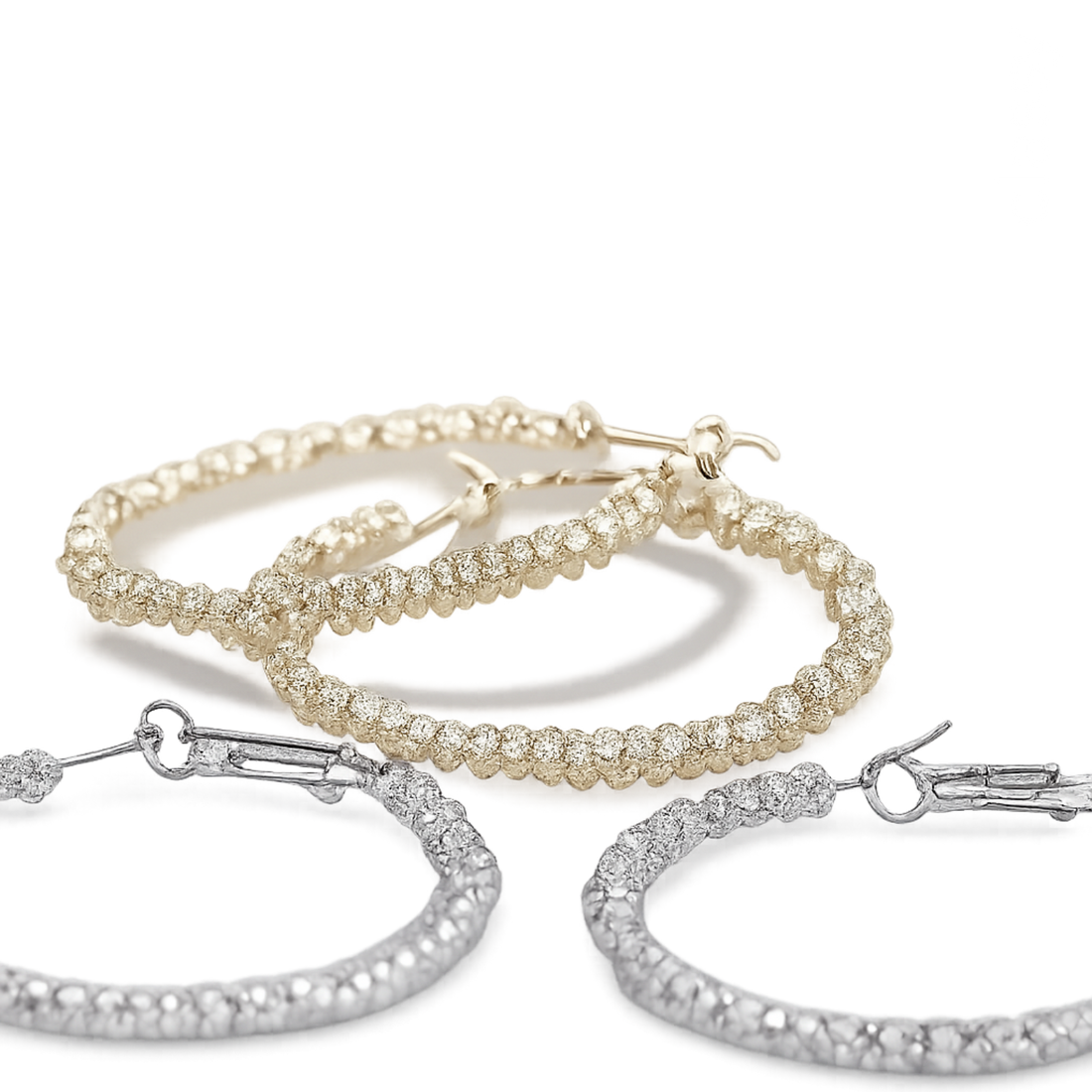 SIX Classy Hraun hoops Eyrnalokkar