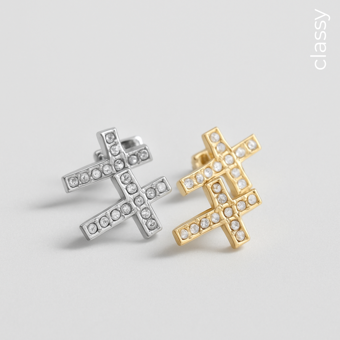 SIX Classy Kross Eyrnalokkar