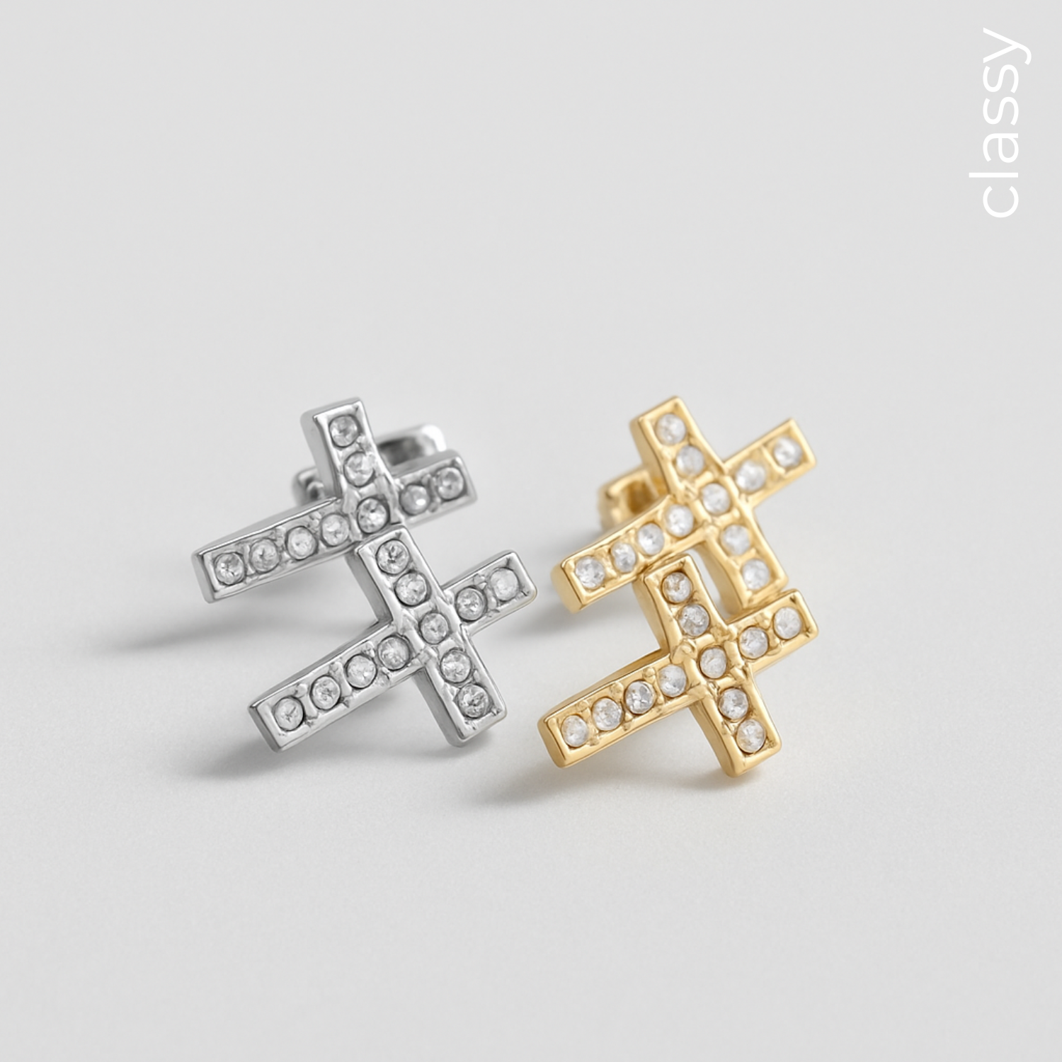 SIX Classy Kross Eyrnalokkar